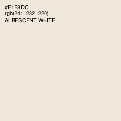 #F1E8DC - Albescent White Color Image